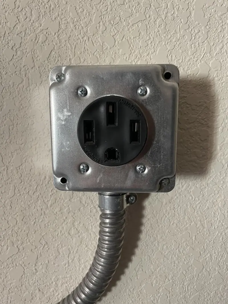 NEMA 14-50 outlet installed for Electrical Panel Upgrade in McNair